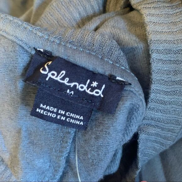 NWT New SPLENDID Navy Blue Ombré Tie Dye Dip Dye Sweater M - Picture 5 of 5